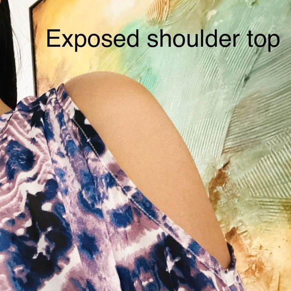 Show me your mumu Peta-Boo Tunic Sheer Flowy Purple Haze Bohemian festival top - Picture 7 of 7